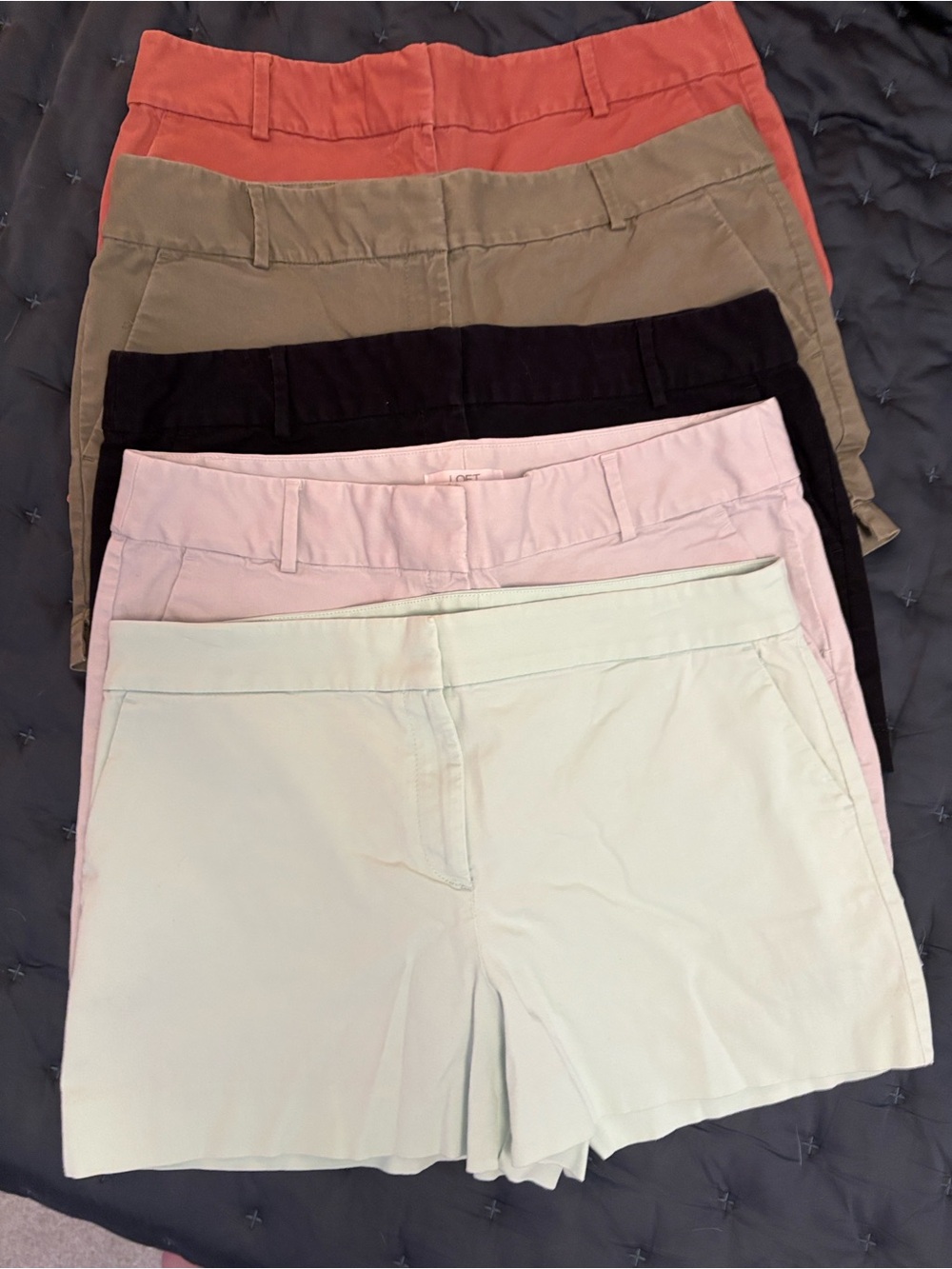 5 Loft riviera stretch chino shorts size 14